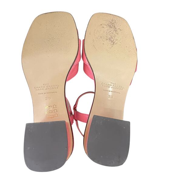 Marc Jacobs The Charm Sandal Pink Patent Leather Womens Size 35 / US 5 - Picture 8 of 10